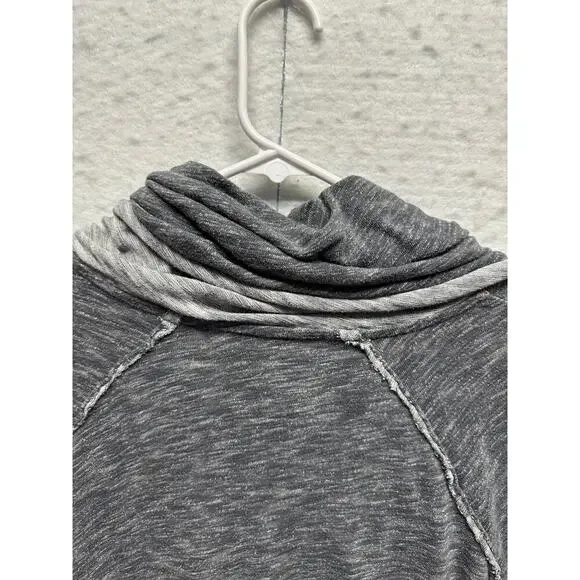 FP‎ Beach FREE PEOPLE Cocoon Cowl Neck One Body Pullover Top M/L Charcoal Grayh - Picture 8 of 9